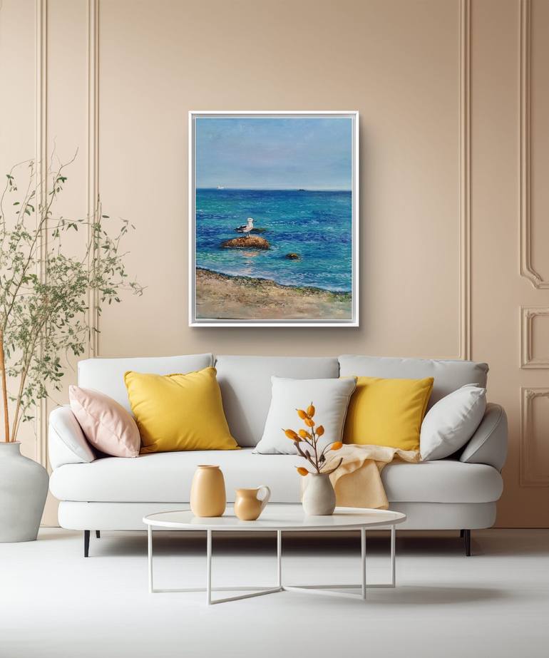 Original Contemporary Seascape Painting by Helena Rozhko