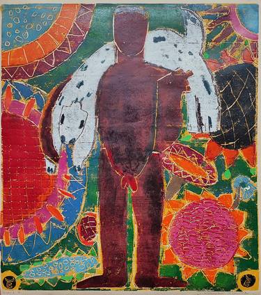 Original Expressionism Nature Printmaking by Claudia Blume