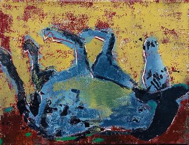 Original Expressionism Horse Printmaking by Claudia Blume