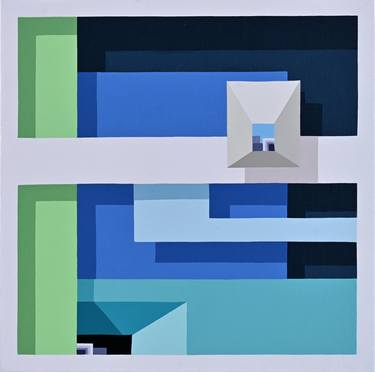 Original Geometric Time Paintings by sungwon MOON