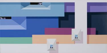 Original Contemporary Geometric Painting by Sungwon Moon