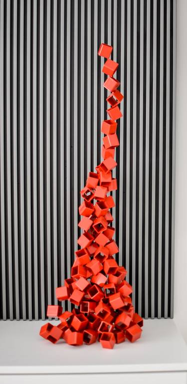 Original Futurism Abstract Sculpture by Maggie Zajac