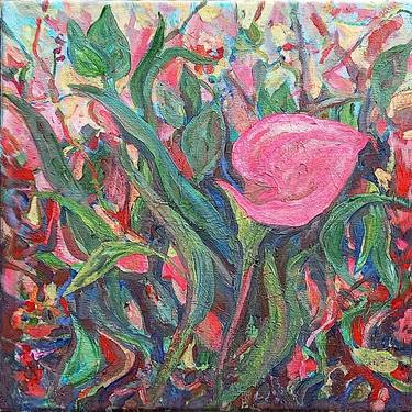 Original Abstract Expressionism Floral Paintings by Janice Schlosser