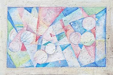 Original Abstract Geometric Paintings by Janice Schlosser