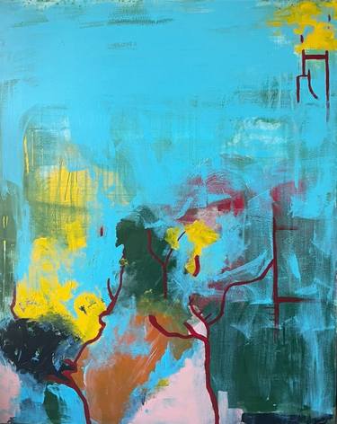 Original Abstract Expressionism Abstract Painting by Nishant Badami