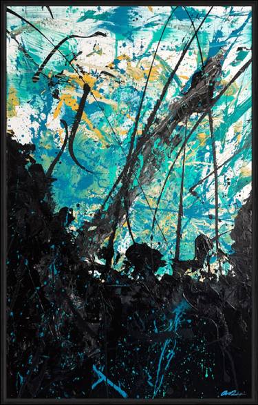 Original Abstract Expressionism Abstract Paintings by Mike Racanelli