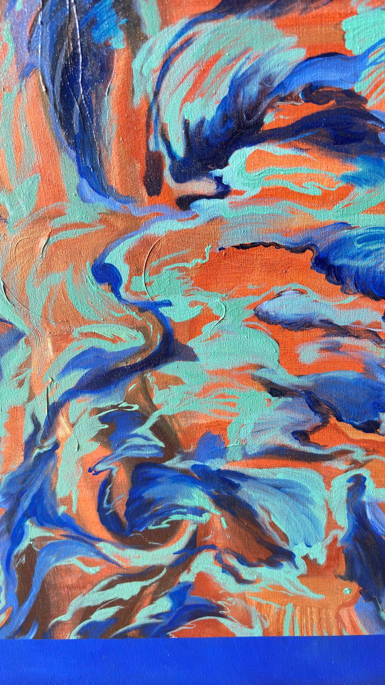 Original Abstract Expressionism Abstract Painting by Yasaman Mollasalehi
