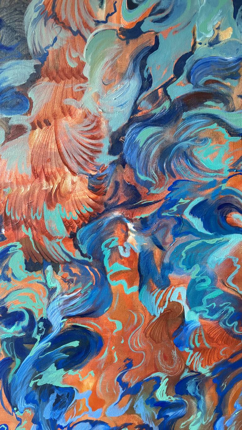 Original Abstract Expressionism Abstract Painting by Yasaman Mollasalehi