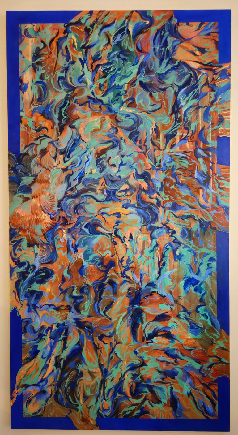 Original Abstract Expressionism Abstract Painting by Yasaman Mollasalehi