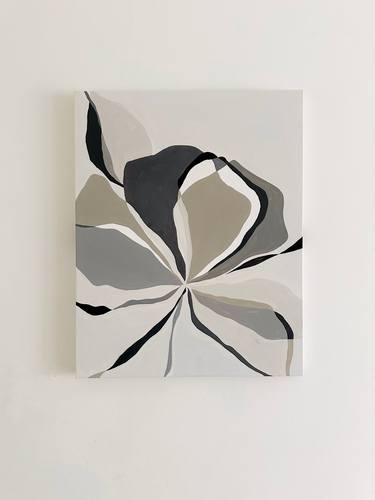 Original Geometric Floral Painting by Emily Newman