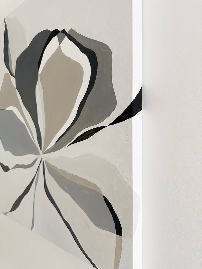 Original Geometric Floral Painting by Emily Newman