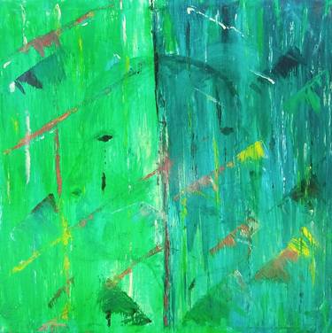 Original Abstract Expressionism Abstract Painting by George Munyasia