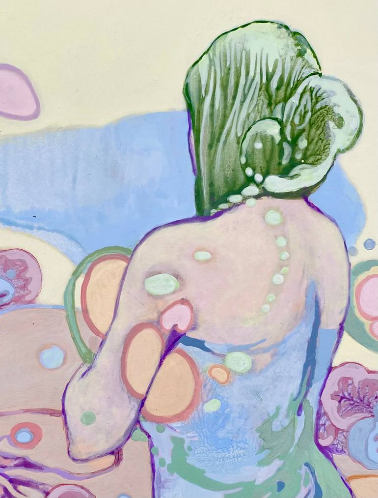Original Art Deco Women Painting by Rebecca Mann