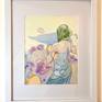 "Blue Leaf" framed.