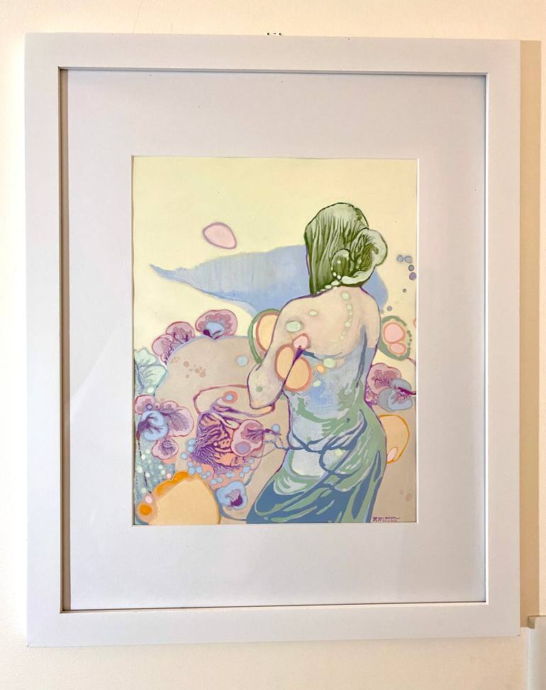 Original Art Deco Women Painting by Rebecca Mann