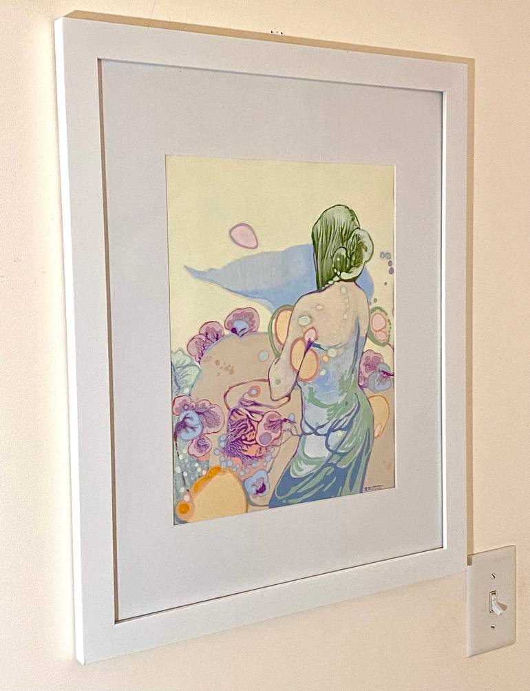 Original Art Deco Women Painting by Rebecca Mann