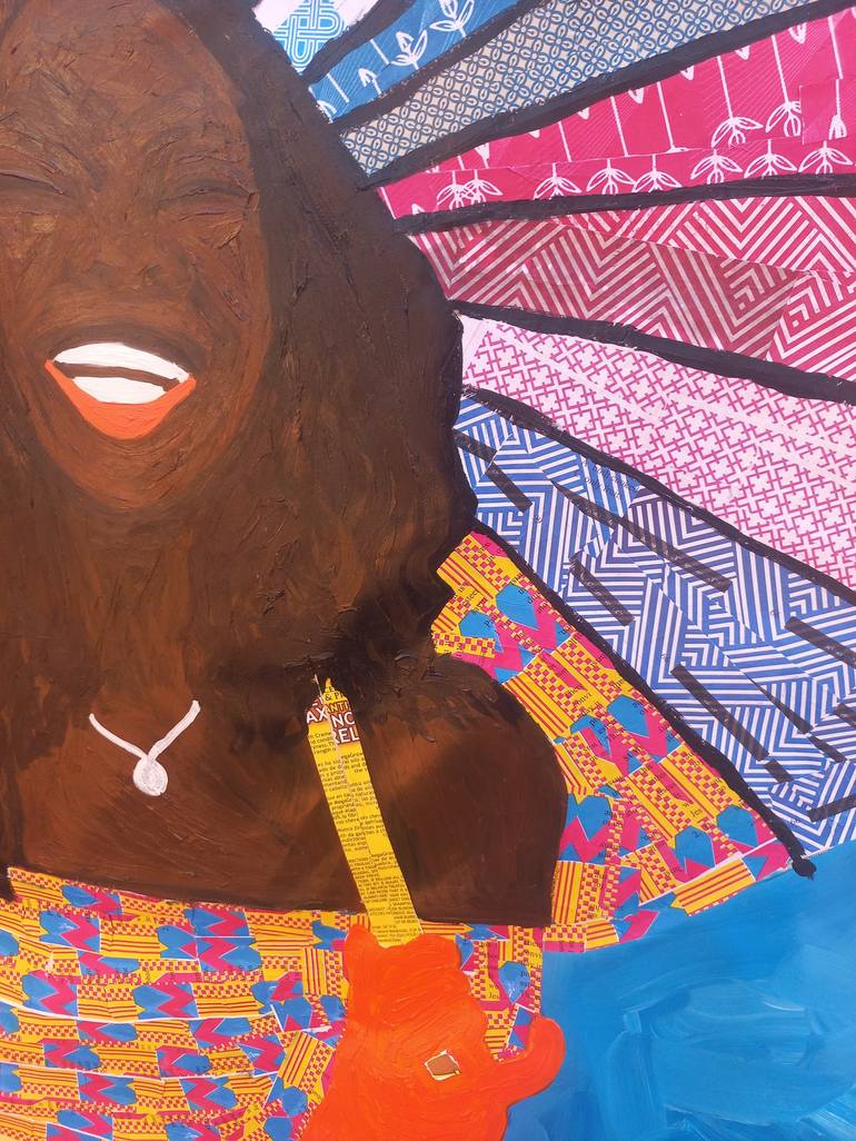 Original Contemporary Love Painting by Erica Adjei