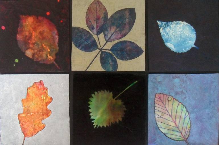 Original Expressionism Botanic Mixed Media by Angie Cotterill