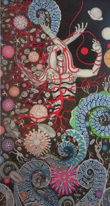Print of Surrealism Body Mixed Media by Ala Leresteux