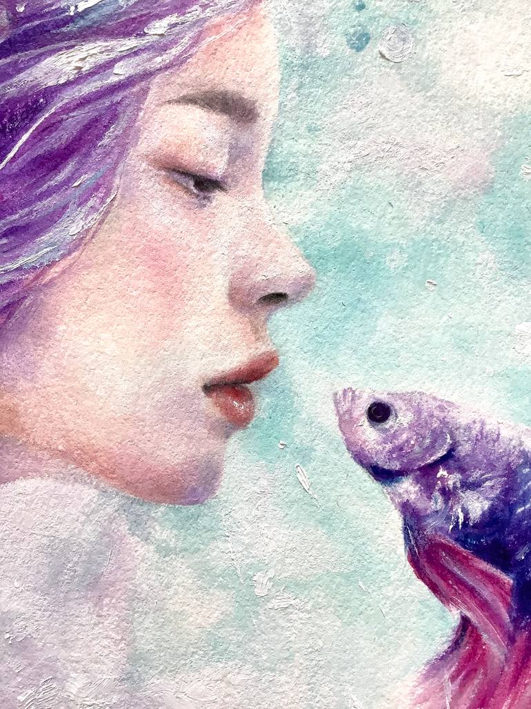 Original Surrealism Fantasy Painting by Joule Kim