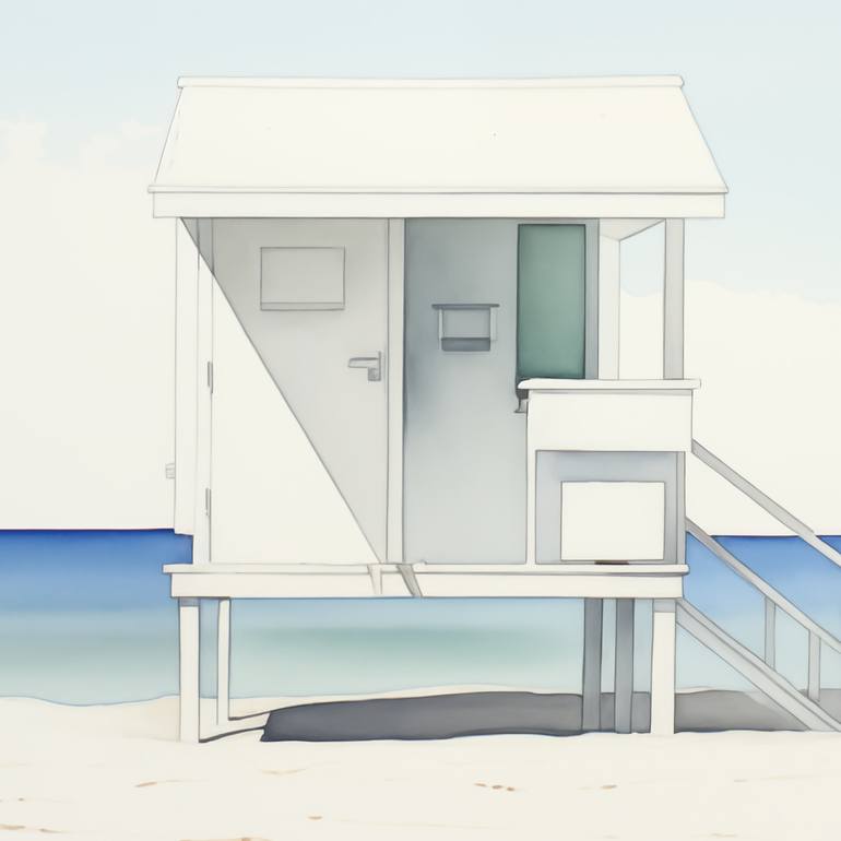 Original Minimalism Beach Digital by Adam Drake