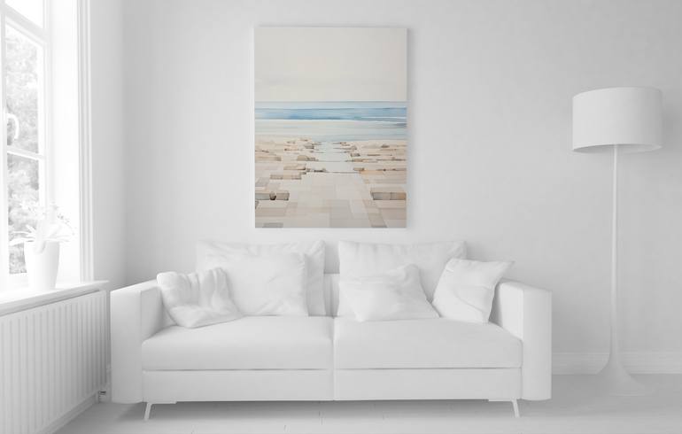 Original Abstract Beach Digital by Adam Drake