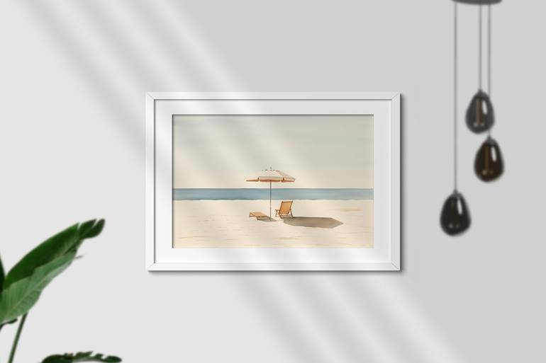 Original Minimalism Beach Digital by Adam Drake