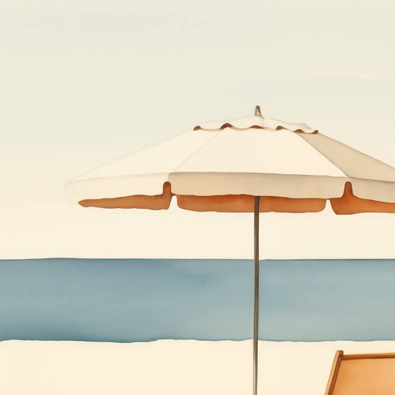 Original Minimalism Beach Digital by Adam Drake