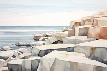 Original Modernism Beach Digital by Adam Drake