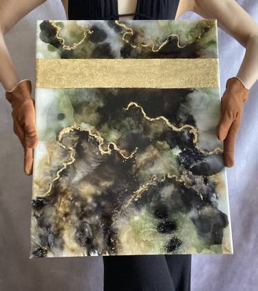 Original Abstract Mixed Media by Aika A