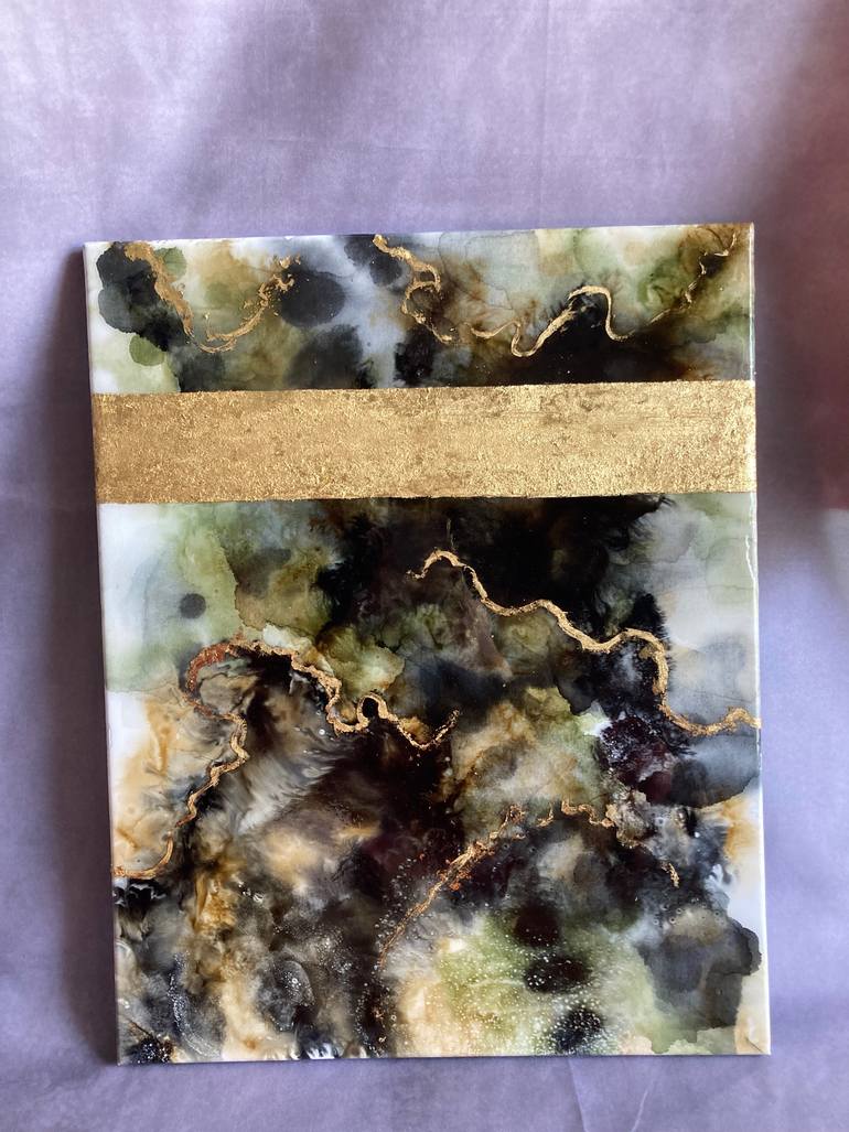 Original Abstract Expressionism Abstract Mixed Media by Aika A