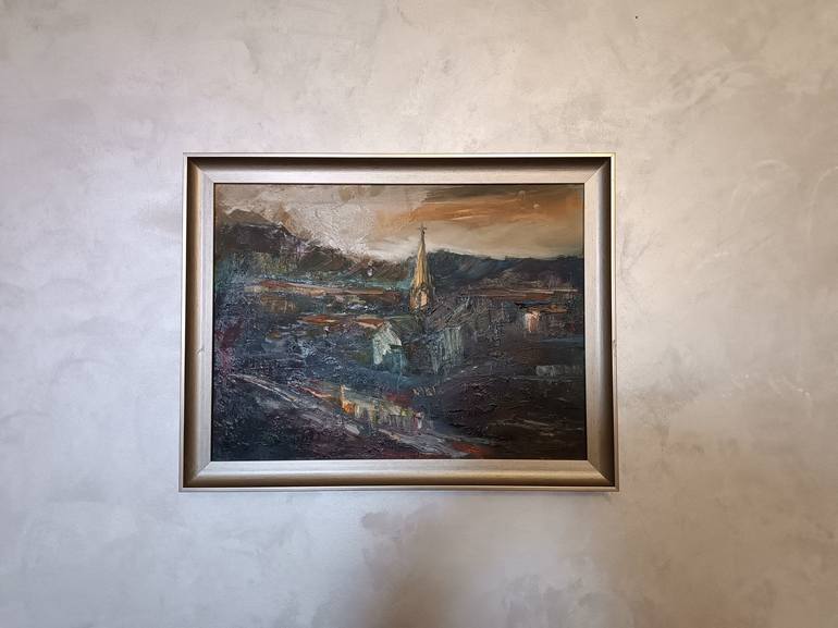 Original Cities Painting by Arkadi Mkrtchyan