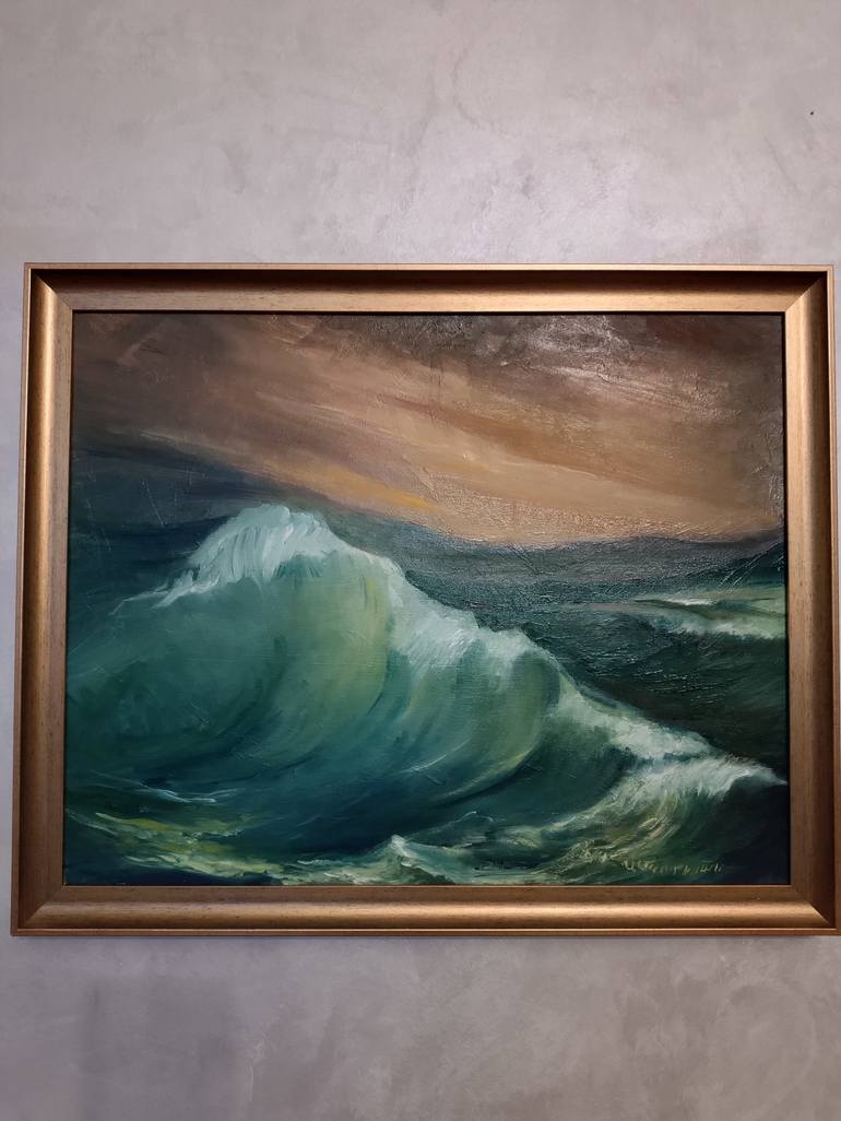 Original Realism Seascape Painting by Arkadi Mkrtchyan
