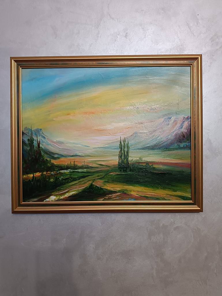 Original Realism Landscape Painting by Arkadi Mkrtchyan