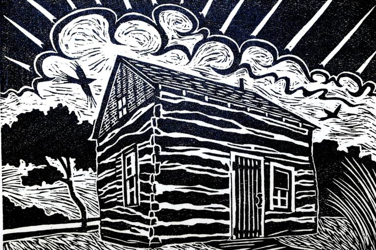 Original Black & White Home Printmaking by Amanda Palmer
