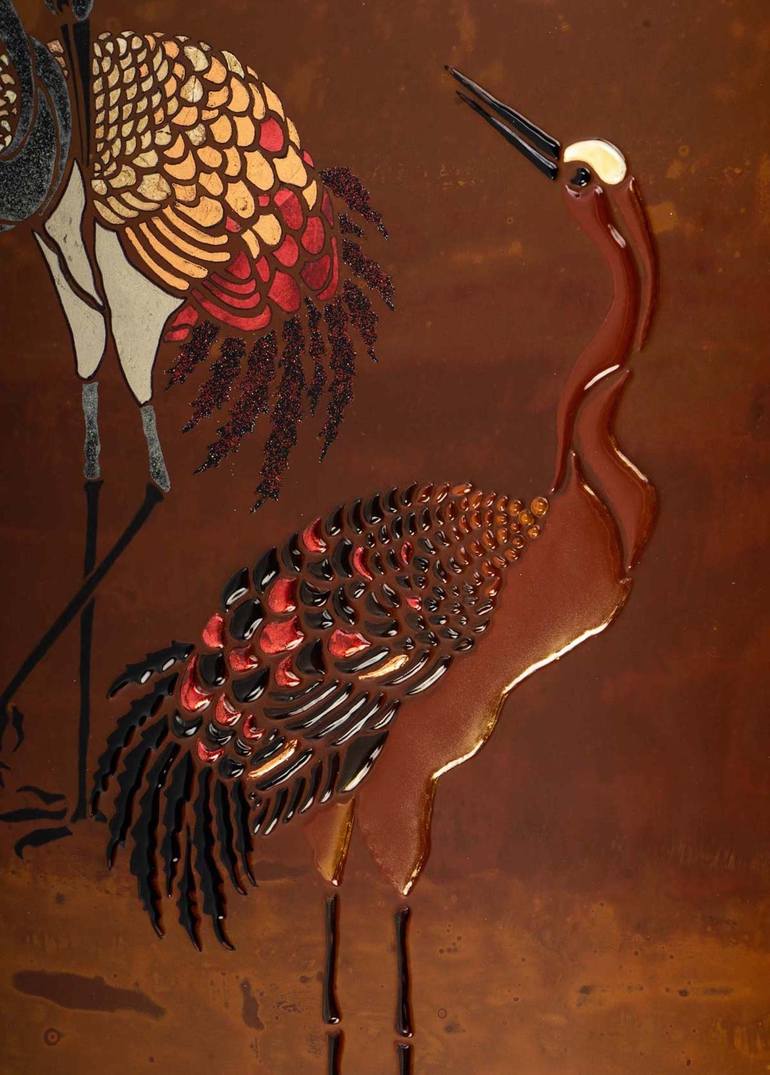 Original Figurative Animal Mixed Media by Claire SAUNIER