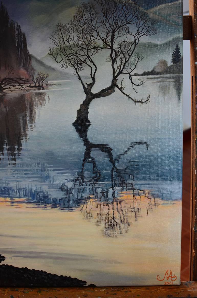 Original Photorealism Nature Painting by Anna Mamonkina