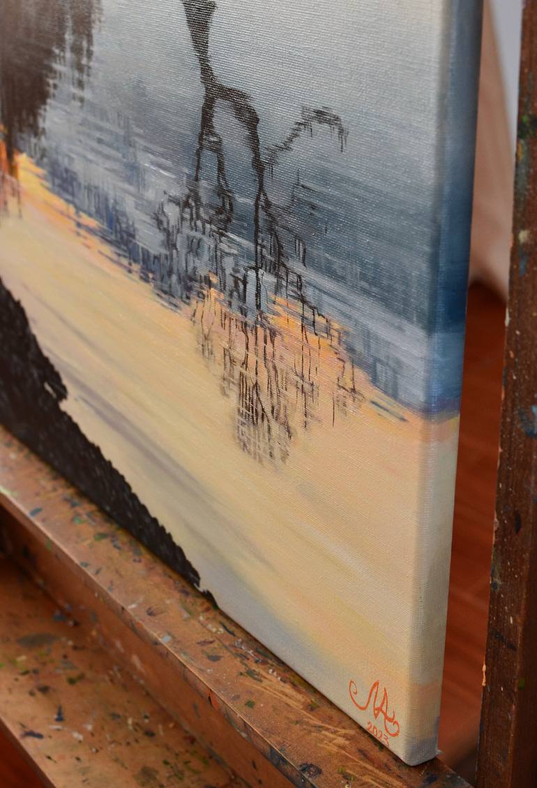 Original Photorealism Nature Painting by Anna Mamonkina