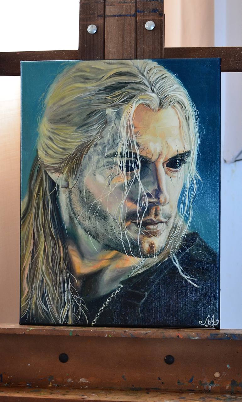 Original Photorealism Cinema Painting by Anna Mamonkina