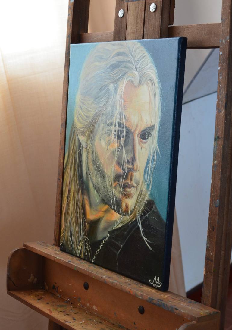 Original Photorealism Cinema Painting by Anna Mamonkina