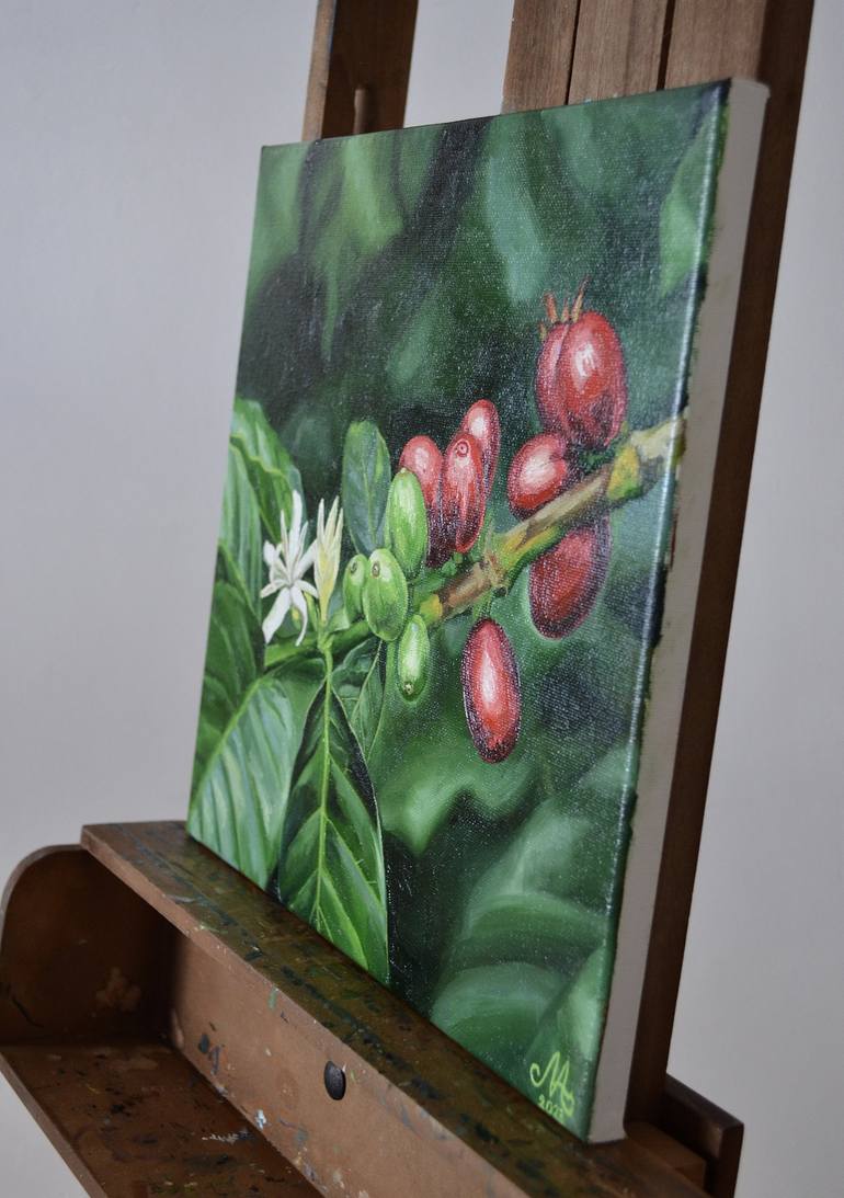 Original Photorealism Botanic Painting by Anna Mamonkina