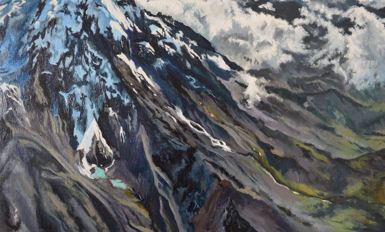 Original Photorealism Landscape Painting by Anna Mamonkina