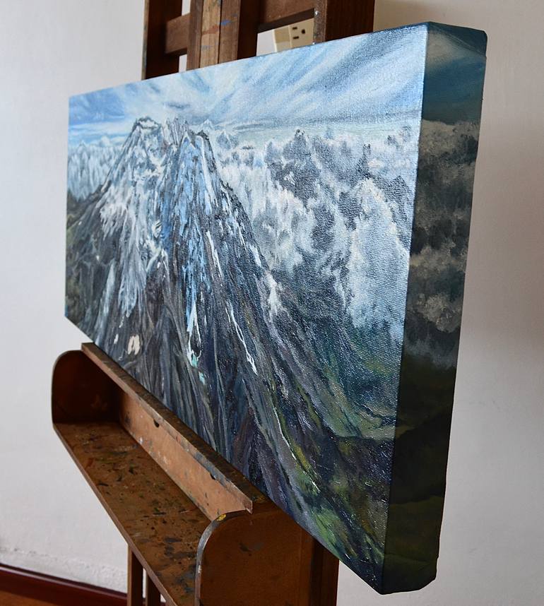 Original Photorealism Landscape Painting by Anna Mamonkina