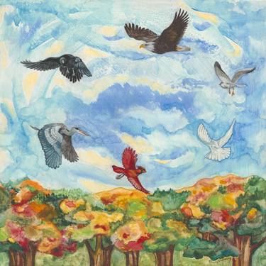 Original Symbolism Nature Painting by Emily Duhaime