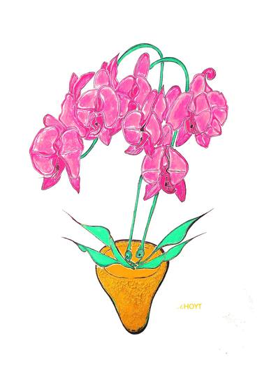 Original Floral Drawing by Alexandra Hoyt