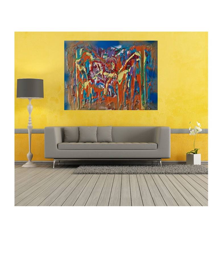 Original Abstract Expressionism Abstract Painting by Kristina Kalle