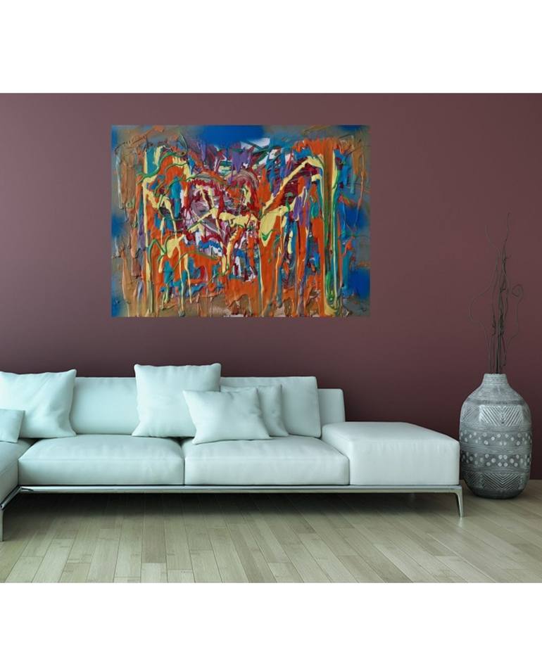 Original Abstract Expressionism Abstract Painting by Kristina Kalle