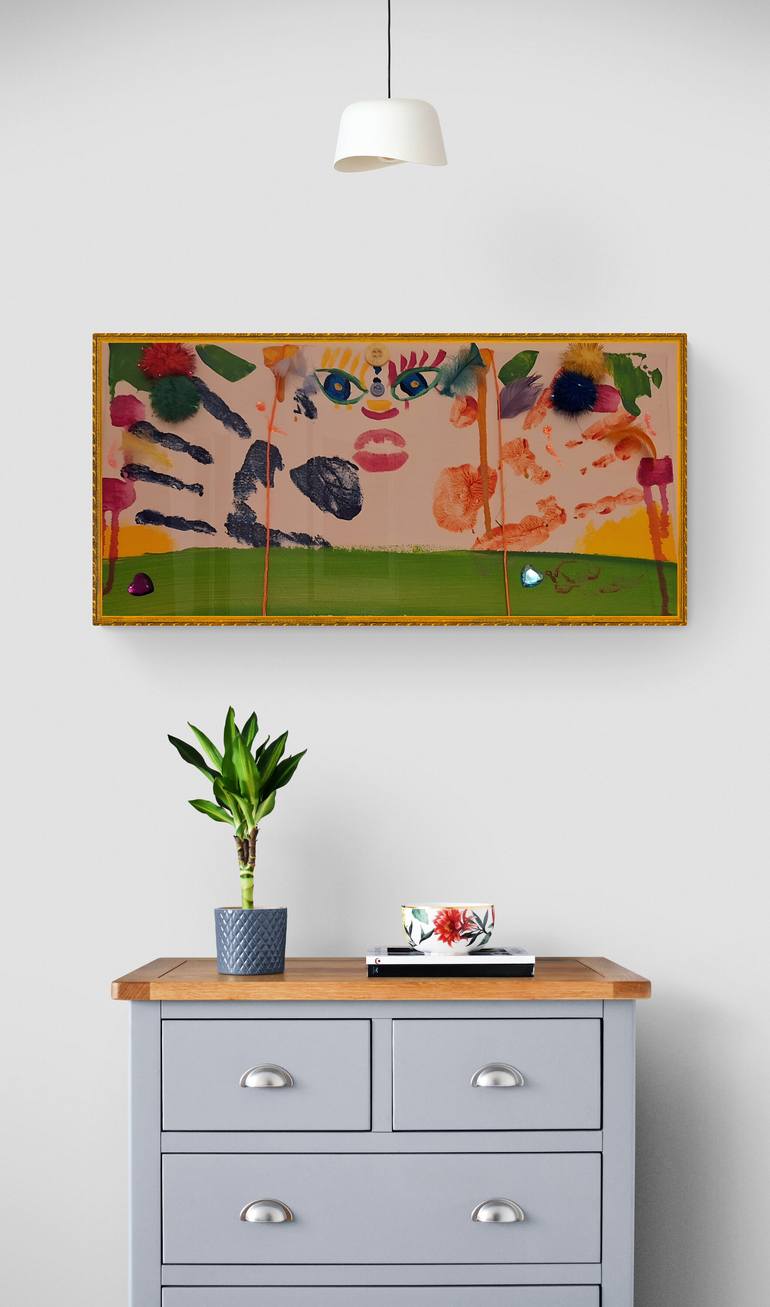 Original Abstract Expressionism Abstract Painting by Kristina Kalle