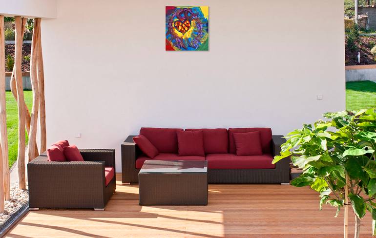 Original Abstract Expressionism Abstract Painting by Kristina Kalle