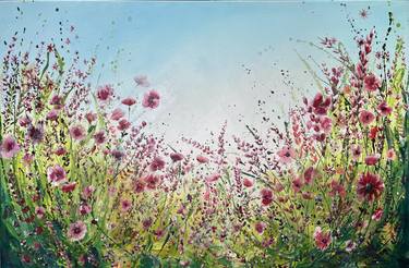 Original Abstract Floral Paintings by Emma Sian Pritchard